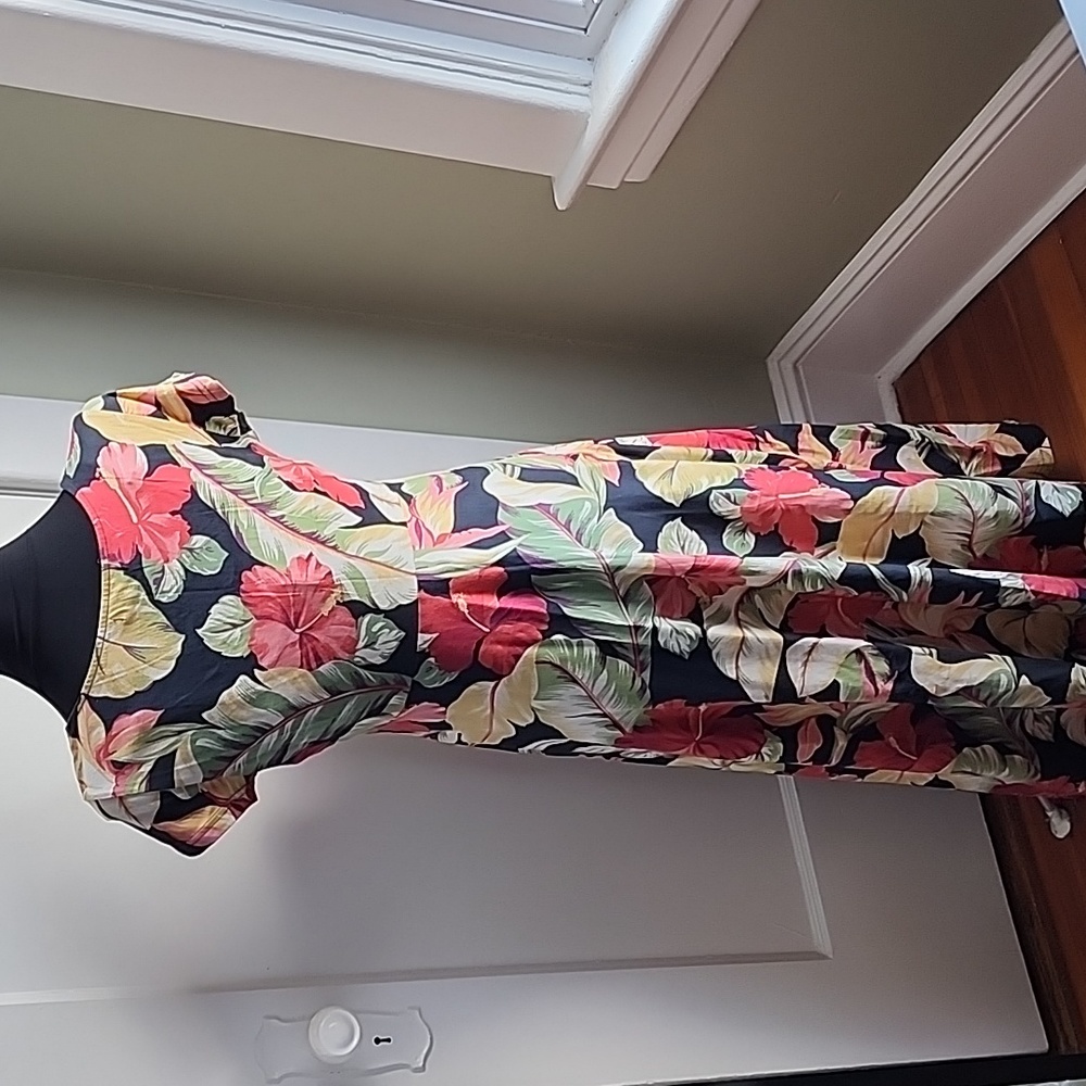 Tropical print cotton maxi dress - Picture 4 of 10
